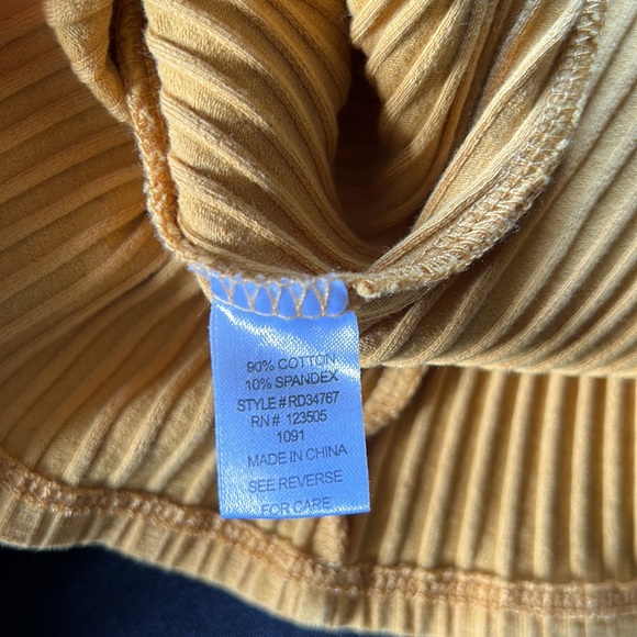 SOLD Heart Hips Gold Cut Out Ribbed Strapless Dress Size Small - Picture 4 of 6